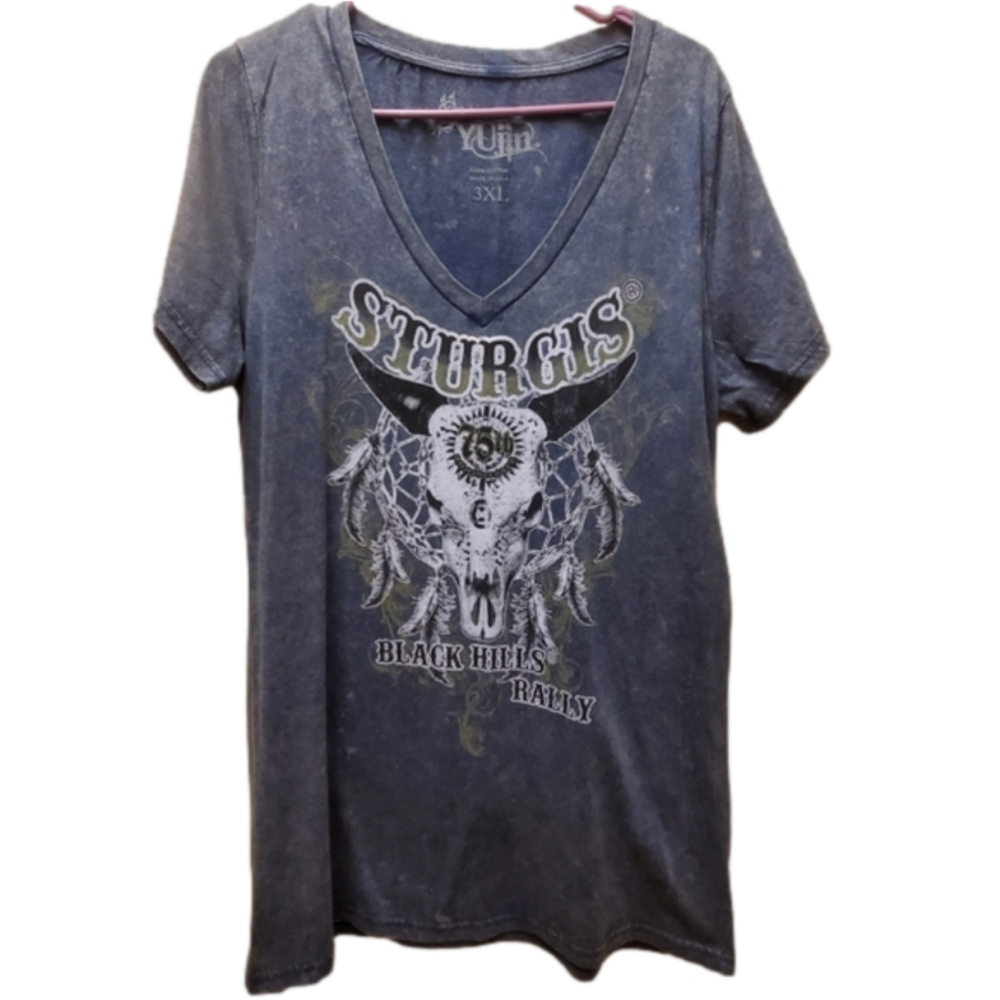 Womens size 3xl sturgis v-neck tshirt